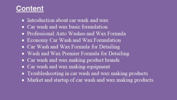 car wash and wax formula