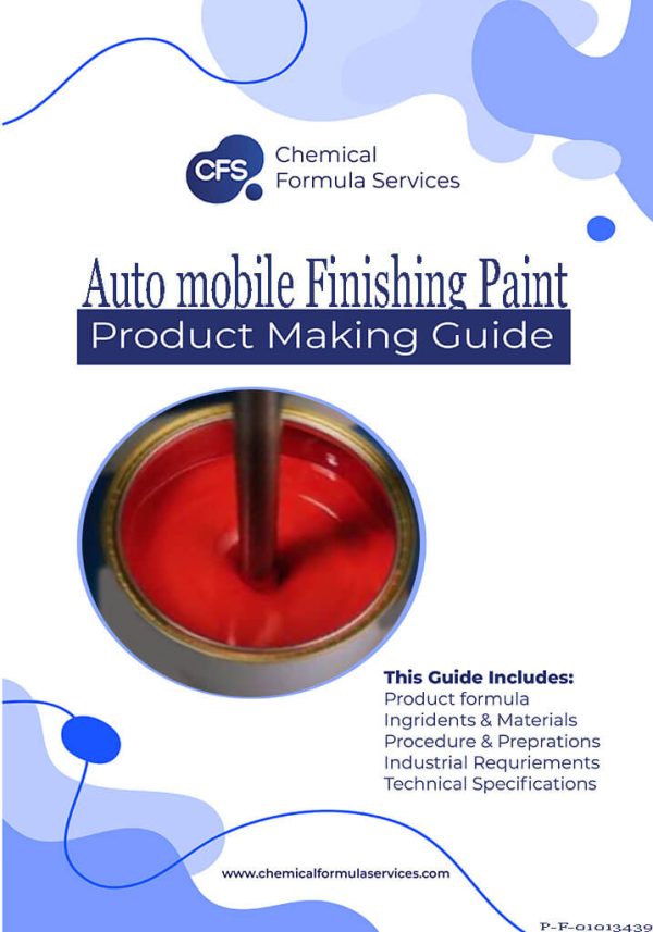 Auto Finishing Paint Red Formula