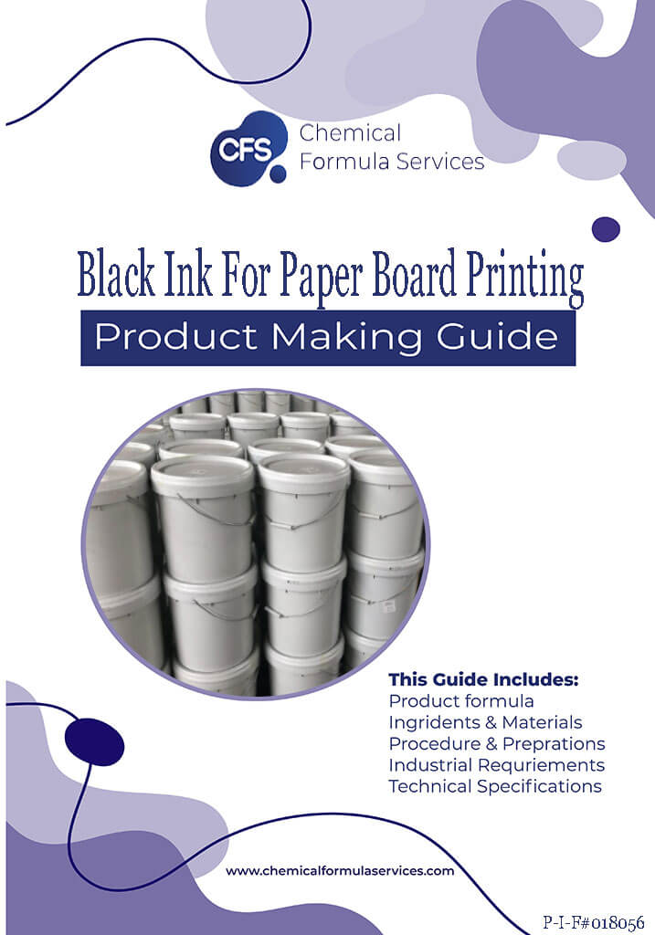black ink for paper board printing formula