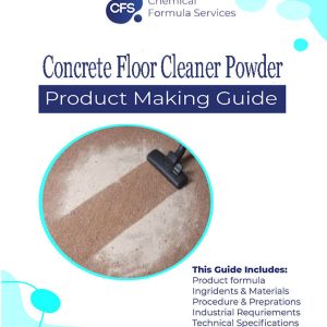 Concrete floor cleaner formula