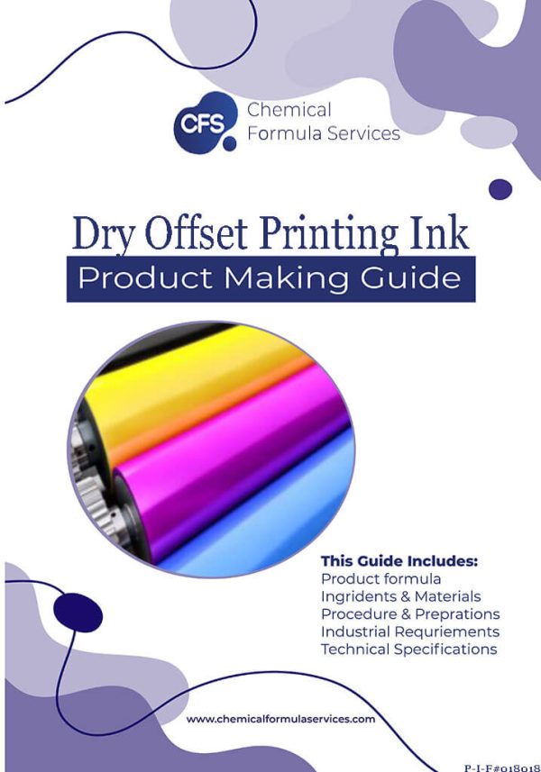 Dry offset printing ink formula