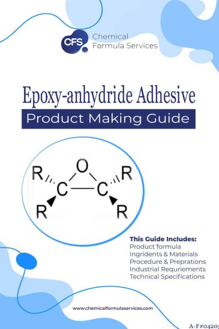 Epoxy-anhydride adhesive formula