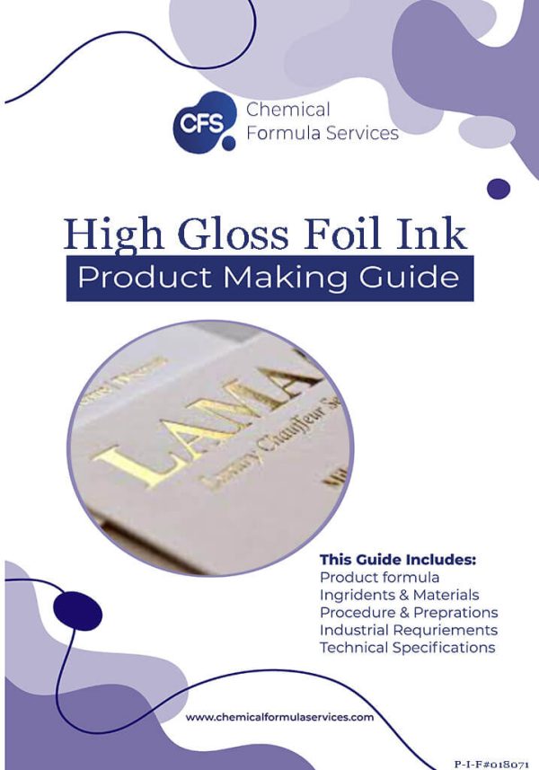 High gloss foil ink formula