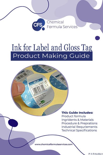 Ink formula for Label and Gloss Tag