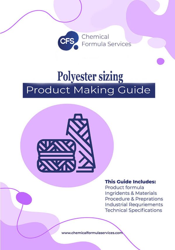 Polyester sizing formula