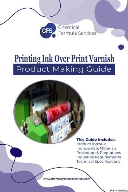 Over print varnish formula for printing ink