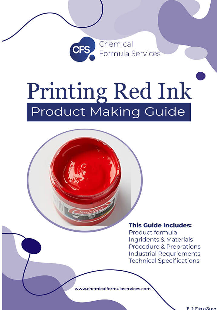 Printing red ink formula