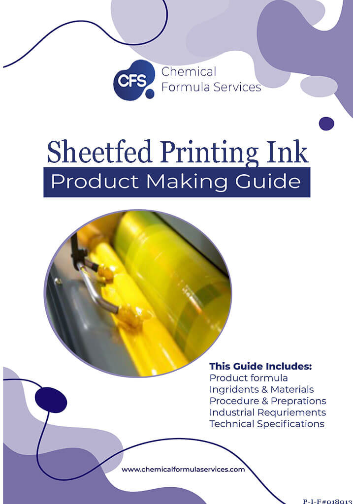 Sheetfed printing ink formula