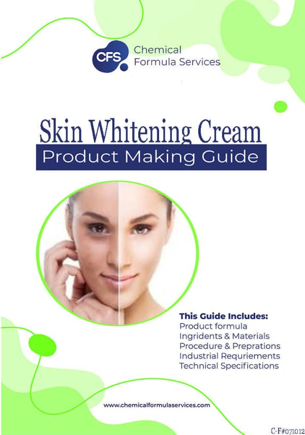 Skin whitening cream formula