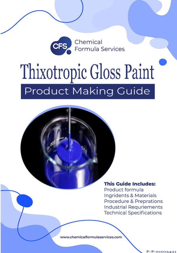 Thixotropic gloss paint formula
