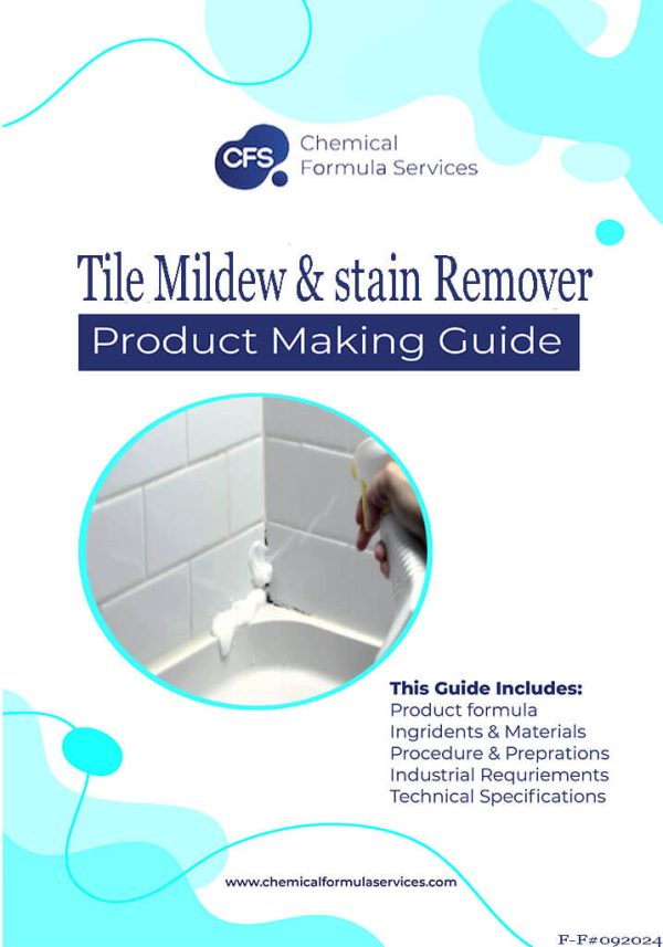 Tile mildew and stain remover formula