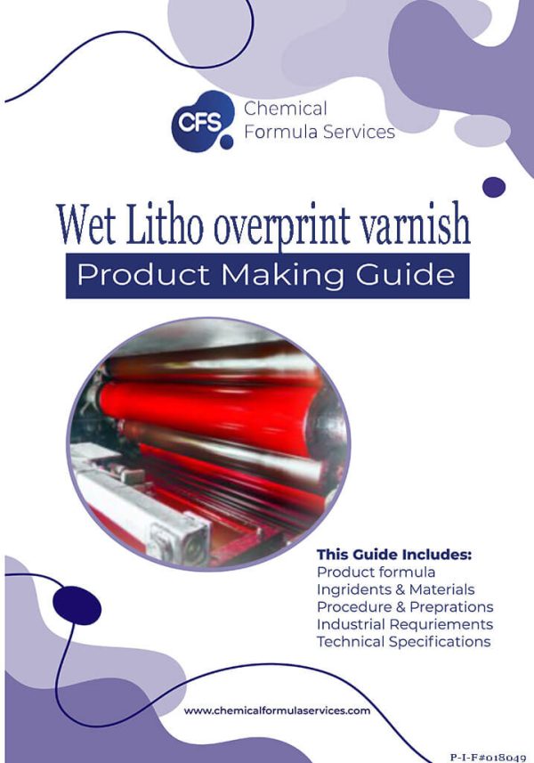 wet litho overprint varnish formula