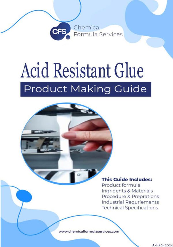 acid resistant glue formulation