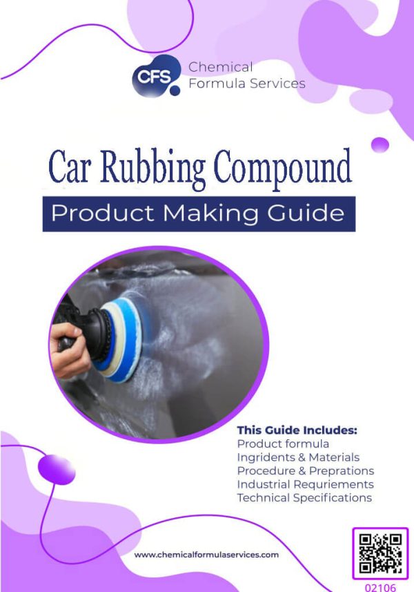 Car rubbing compound formulation