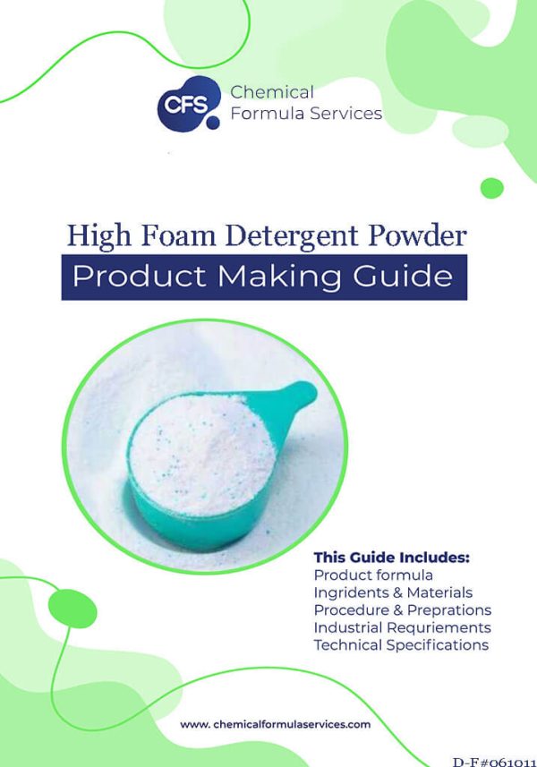 high foam detergent formulation