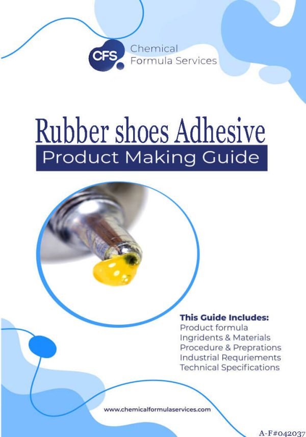 Rubber shoes adhesive formula