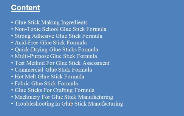 glue stick formulation