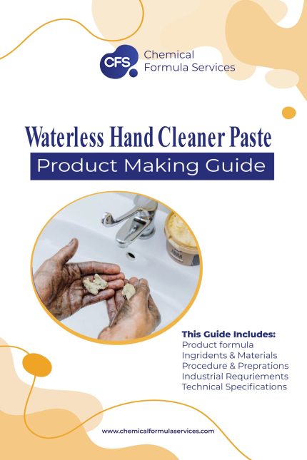 waterless hand cleaning paste formulation