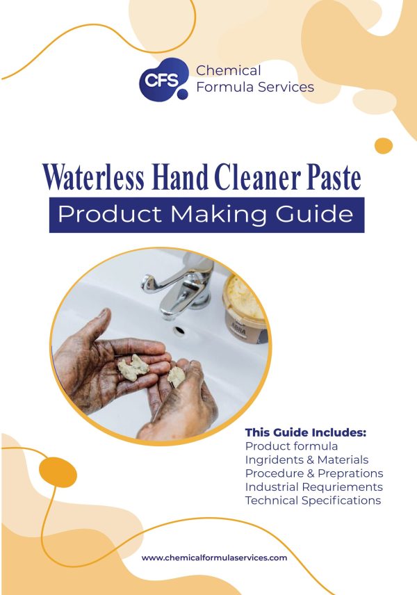 waterless hand cleaning paste formulation