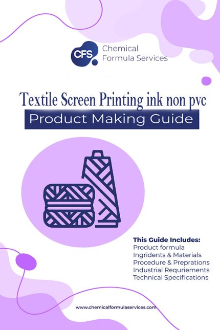non pvc screen printing ink formula