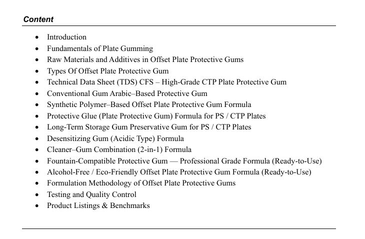 offset protective plate gum formula