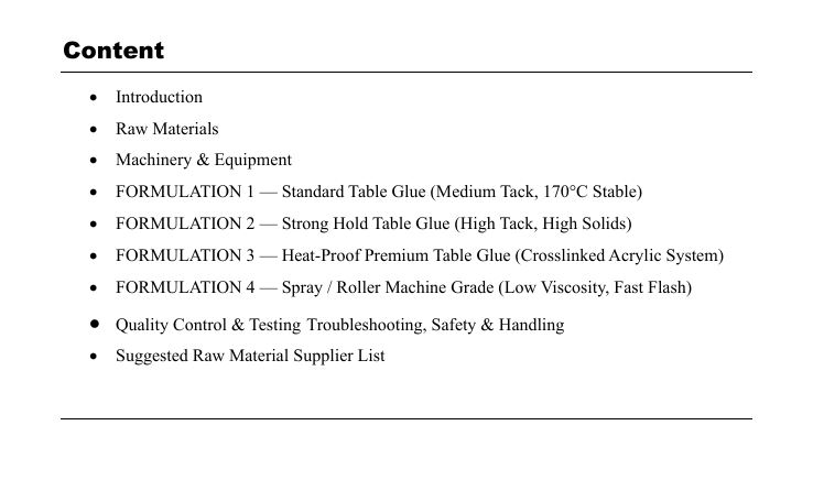 Textile Pallet/ Table Positioning Adhesive