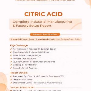 CITRIC ACID MANUFACTURING REPORT