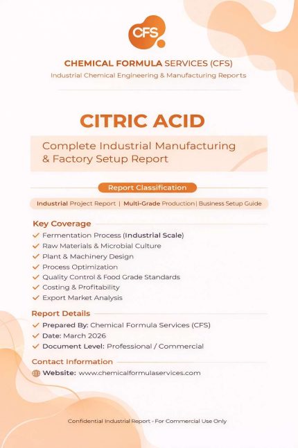 CITRIC ACID MANUFACTURING REPORT